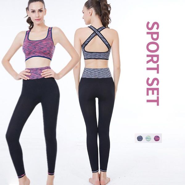 yoga outfit 2pieces sport set women bra fitness gym clothes seamless high waist leggings cross crop running sleeveless suit
yoga outfit 2pieces sport set women bra fitness gym clothes seamless high waist leggings cross crop running sleeveless suit