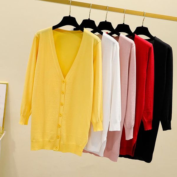 women's knits & tees women solid cardigans long sleeve loose mid knittwear summer casual sweater cardigan thin knitted sunscreen shirt, White
women's knits & tees women solid cardigans long sleeve loose mid knittwear summer casual sweater cardigan thin knitted sunscreen shirt, White