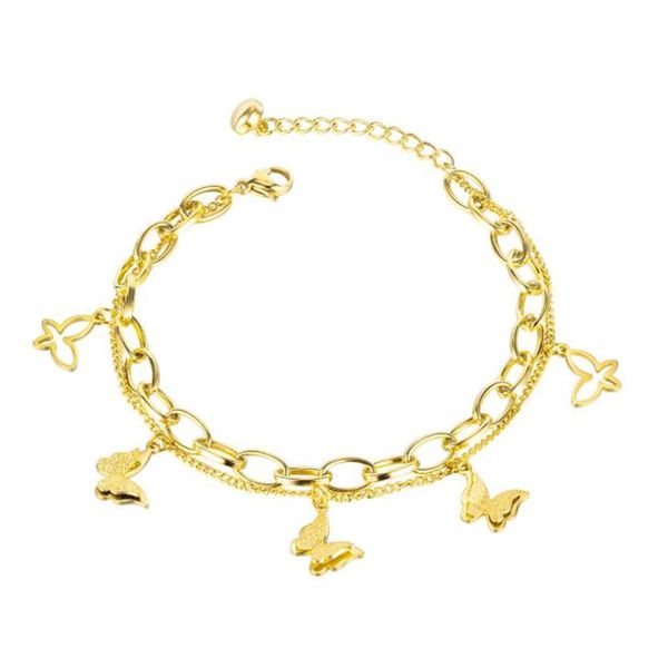 link, chain adjustable bracelets birthday gifts gold butterfly charm for teen girls jewelry gift him, Black
link, chain adjustable bracelets birthday gifts gold butterfly charm for teen girls jewelry gift him, Black