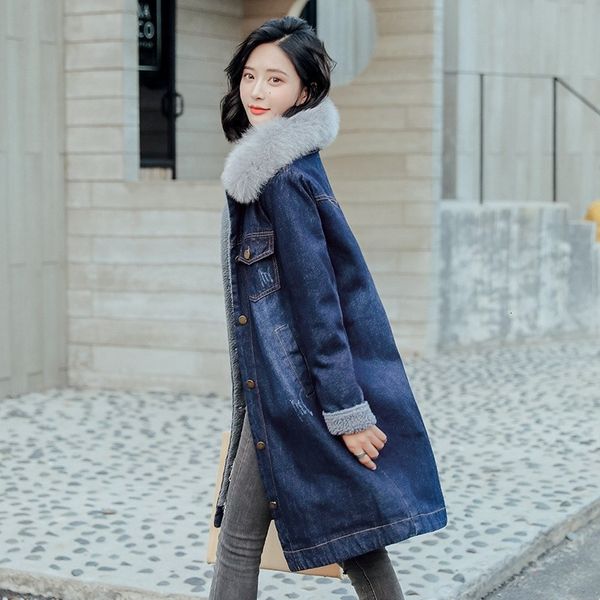 women's jackets selling winter fleece leather lining of false collar women overdressed single breasted loose medium length denim long j, Black;brown
women's jackets selling winter fleece leather lining of false collar women overdressed single breasted loose medium length denim long j, Black;brown