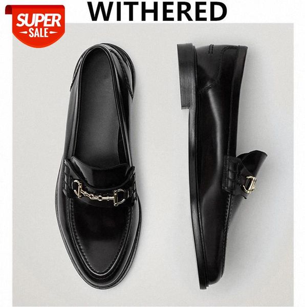Withered New Egnland Style Fashion Vintage Metal ring buckle Genuine Leather Slip-On Loafers Women Shoes Woman Flat Shoes Women #7t6N
Withered New Egnland Style Fashion Vintage Metal ring buckle Genuine Leather Slip-On Loafers Women Shoes Woman Flat Shoes Women #7t6N