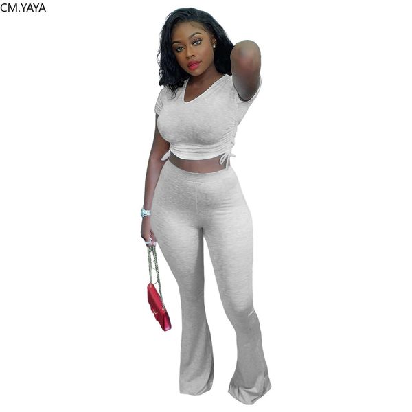 women tie up staed short sleeve t-shirt flare jogger pants suit active wear trasuit two piece set fitness outfitsby air, White
women tie up staed short sleeve t-shirt flare jogger pants suit active wear trasuit two piece set fitness outfitsby air, White