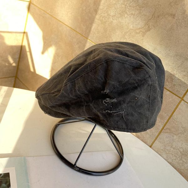berets japanese harajuku hole to make the old forward hat all-match men and women wear letters literary caps, Blue;gray
berets japanese harajuku hole to make the old forward hat all-match men and women wear letters literary caps, Blue;gray