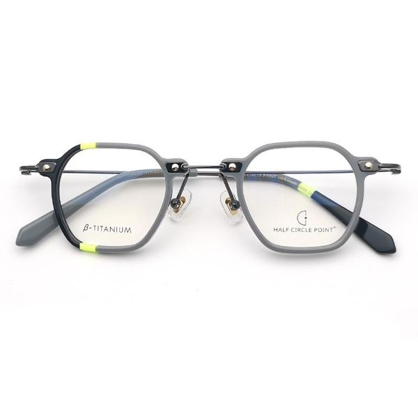 fashion sunglasses frames hp 504 acetate titanium glasses frame women 2021 vintage retro polygon prescription eyeglasses men spectacles eyew, Black
fashion sunglasses frames hp 504 acetate titanium glasses frame women 2021 vintage retro polygon prescription eyeglasses men spectacles eyew, Black
