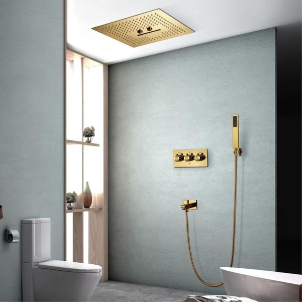 shower systems 16 inch rain head panel bathroom ti-pvd gold faucets set 304 stainless steel sets
shower systems 16 inch rain head panel bathroom ti-pvd gold faucets set 304 stainless steel sets
