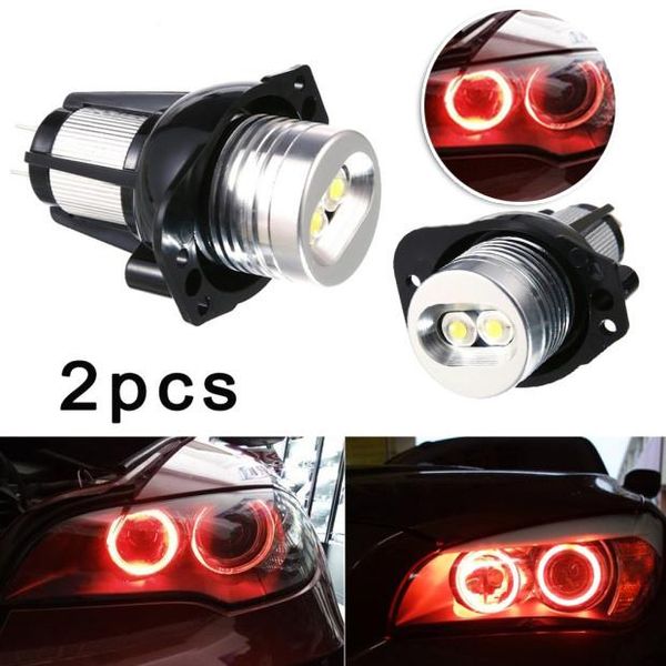 car headlights 2pcs auto lights 12v led angel eye headlight for e90 e91 white red marker halo ring light bulb lamp
