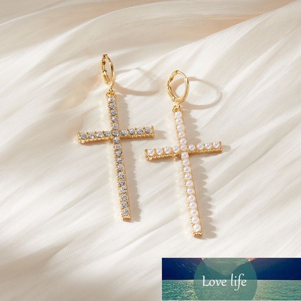 korean minimalist zircon pearl drop earrings for women simple geometric cross earring girls rhinestone pendant mujer jewelry factory price e, Silver
korean minimalist zircon pearl drop earrings for women simple geometric cross earring girls rhinestone pendant mujer jewelry factory price e, Silver