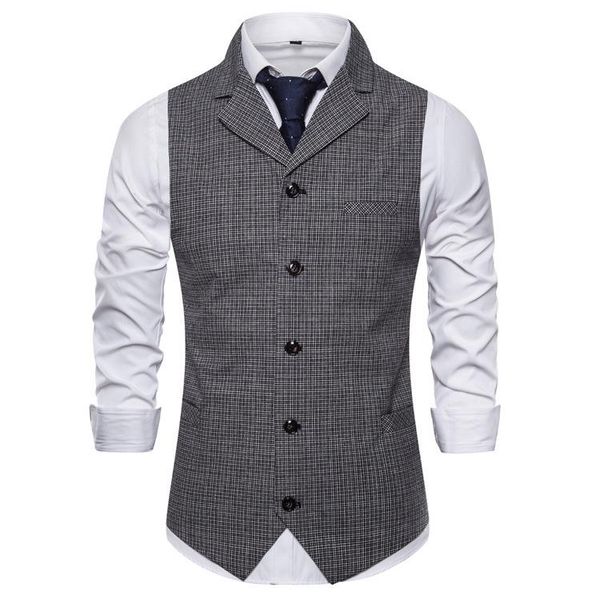 men's vests 2021 autumn and winter products slim fit suit collar casual cardigan single-breasted waistcoat, Black;white
men's vests 2021 autumn and winter products slim fit suit collar casual cardigan single-breasted waistcoat, Black;white