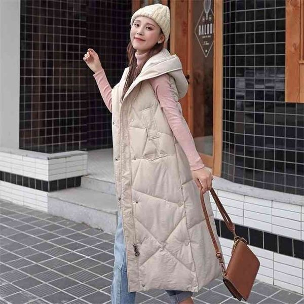 x-long hooded vests parkas fashion jacket casual thick down cotton winter coat women warm waistcoat, Black;white
x-long hooded vests parkas fashion jacket casual thick down cotton winter coat women warm waistcoat, Black;white