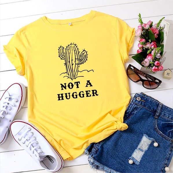 women's t-shirt 100% cotton women t shirt not a hugger printed tshirt ladies short sleeve tee female clothes camisetas mujer, White
women's t-shirt 100% cotton women t shirt not a hugger printed tshirt ladies short sleeve tee female clothes camisetas mujer, White