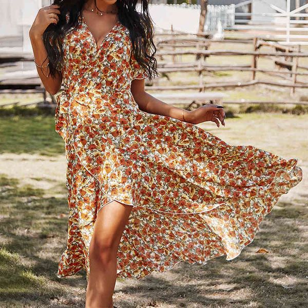 casual dresses 2021 women unique short sleeve floral print slim dress v neck ladies summer beach holiday midi vestidos xke2, Black;gray
casual dresses 2021 women unique short sleeve floral print slim dress v neck ladies summer beach holiday midi vestidos xke2, Black;gray