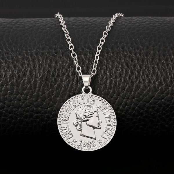 simple vintage carved coin necklace for women fashion silver color figur medallion pendant long chain necklaces boho jewelry
simple vintage carved coin necklace for women fashion silver color figur medallion pendant long chain necklaces boho jewelry