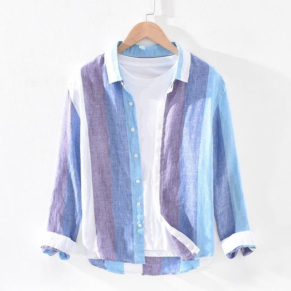 men's casual shirts men shirt 100% linen autumn beach striped long-sleeve multi-color big stripe style long-sleeved -3xl, White;black
men's casual shirts men shirt 100% linen autumn beach striped long-sleeve multi-color big stripe style long-sleeved -3xl, White;black