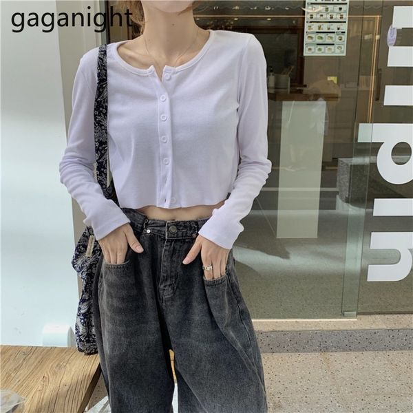 gaganight cropped knitted cardigans spring autumn cardigan women long sleeve o-neck solid sweater coat pull femme 210519, White
gaganight cropped knitted cardigans spring autumn cardigan women long sleeve o-neck solid sweater coat pull femme 210519, White