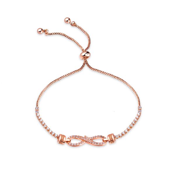 hand catenary opk copper plated rose gold lady's bracelet infinity 8-word fashion diamond inlaid jewelry, Golden;silver
hand catenary opk copper plated rose gold lady's bracelet infinity 8-word fashion diamond inlaid jewelry, Golden;silver