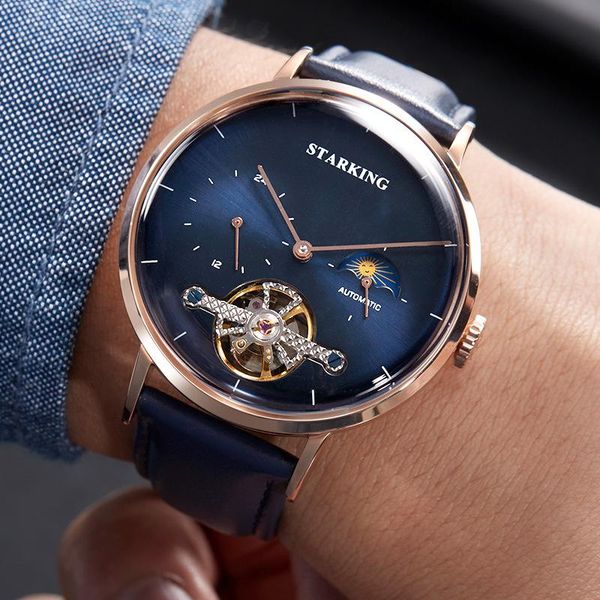 wristwatches starking brand watch men automatic mechanical mens tourbillon fashion 42mm waterproof luxury moon star 2021, Slivery;brown
wristwatches starking brand watch men automatic mechanical mens tourbillon fashion 42mm waterproof luxury moon star 2021, Slivery;brown