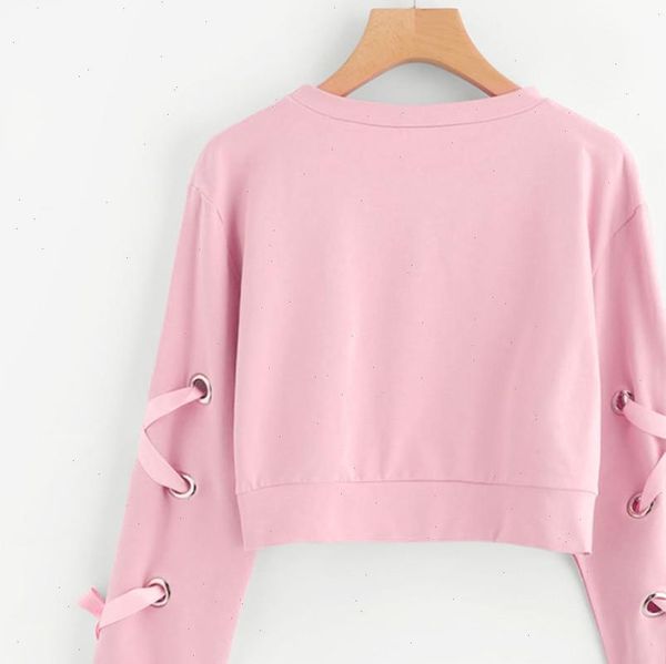 crop pullovers bandage lace women sweatshirt up o neck autumn long sleeve jumper casual solid camiseta sudadera mujer, Black
crop pullovers bandage lace women sweatshirt up o neck autumn long sleeve jumper casual solid camiseta sudadera mujer, Black