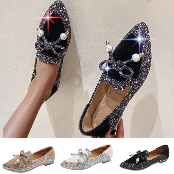 dress shoes women pointed toe princess fashion women's casual rhinestone slip-on glitter bowknot outdoor leisure, Black
dress shoes women pointed toe princess fashion women's casual rhinestone slip-on glitter bowknot outdoor leisure, Black