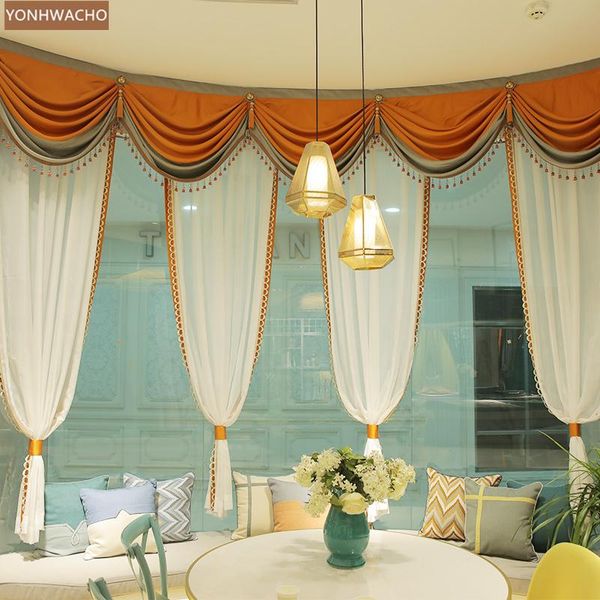 curtain & drapes custom curtains partition beauty salon white orange window screen simple european modern tulle sheer valance c873
curtain & drapes custom curtains partition beauty salon white orange window screen simple european modern tulle sheer valance c873