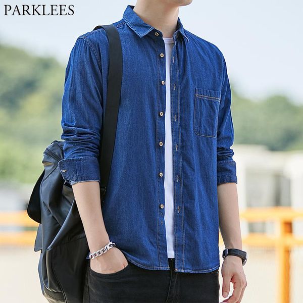men's casual shirts brand denim men shirt 100% cotton dress with pocket mens long sleeve slim fit chemise streetwear camisa, White;black
men's casual shirts brand denim men shirt 100% cotton dress with pocket mens long sleeve slim fit chemise streetwear camisa, White;black