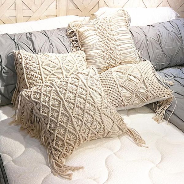 cushion/decorative pillow cushion for sofa 45*45cm cotton rope macrame hand-woven thread cover geometry bohemia style case home decor
cushion/decorative pillow cushion for sofa 45*45cm cotton rope macrame hand-woven thread cover geometry bohemia style case home decor