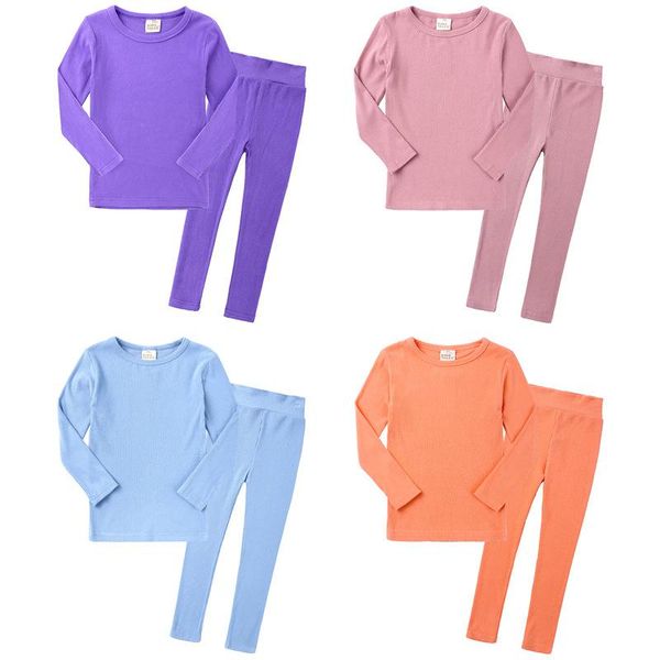 1-7y children nightwear solid color round neck long sleeve +high waist pants set boy girl spring fall casual rib outfit clothing sets, White
1-7y children nightwear solid color round neck long sleeve +high waist pants set boy girl spring fall casual rib outfit clothing sets, White