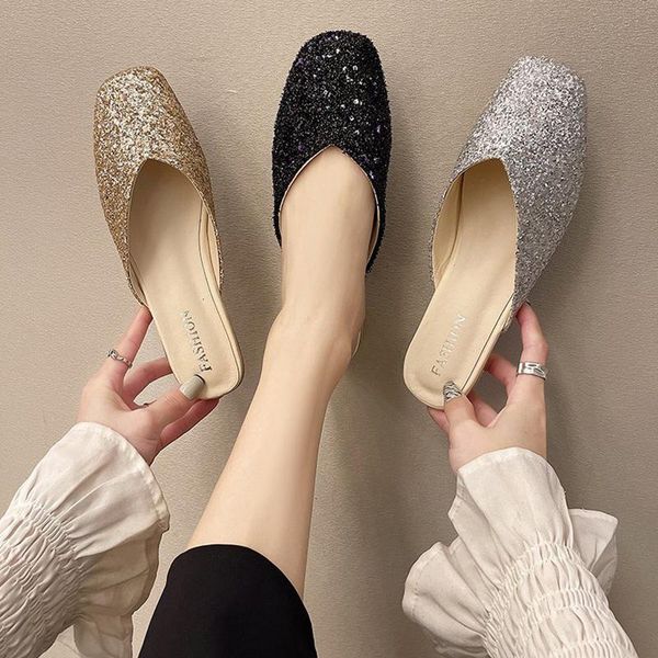 string bead slippers casual cover toe shoes slides slipers women low luxury soft 2021 flat fashion pu bling rubber basic, Black
string bead slippers casual cover toe shoes slides slipers women low luxury soft 2021 flat fashion pu bling rubber basic, Black