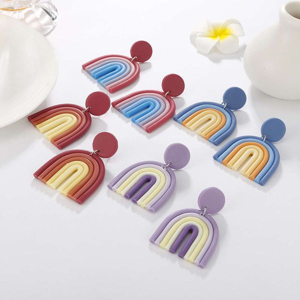 simple rainbow earrings soft pottery stitching lovely earrings sweet girl cartoon contrast
simple rainbow earrings soft pottery stitching lovely earrings sweet girl cartoon contrast