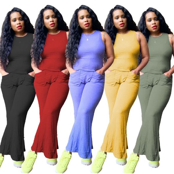 women's two piece pants wholesale items bulk lots sleeveless bell-bottom trouser suit ways to wear 2 set casual solid womens clothing, White
women's two piece pants wholesale items bulk lots sleeveless bell-bottom trouser suit ways to wear 2 set casual solid womens clothing, White