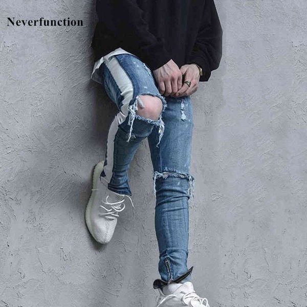 jeans high street kanye west men stretch blue destroyed ripped design side stripes ankle skinny biker hole trouser
jeans high street kanye west men stretch blue destroyed ripped design side stripes ankle skinny biker hole trouser