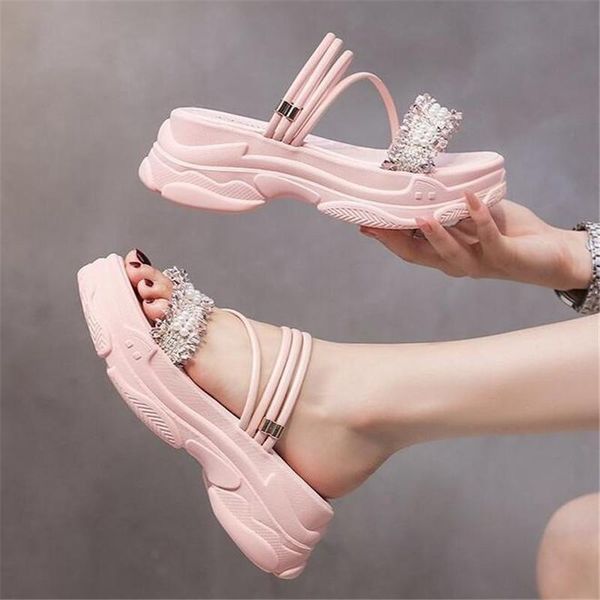 summer women's chunky platform sandals 2021 fashion narrow band open toed beach sandal 5.5cm wedges sandalias mujer, Black
summer women's chunky platform sandals 2021 fashion narrow band open toed beach sandal 5.5cm wedges sandalias mujer, Black