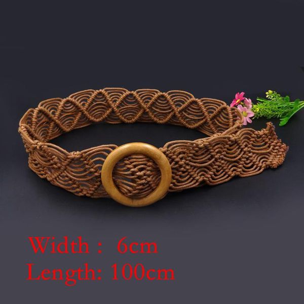 belts 1pcs women's fashion casual decoration ethnic wax rope diy solid wood buckle head pure hand-woven color belt s78, Black;brown
belts 1pcs women's fashion casual decoration ethnic wax rope diy solid wood buckle head pure hand-woven color belt s78, Black;brown