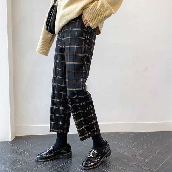 women's jumpsuits & rompers arrival spring autumn korea fashion women high waist plaid wide leg pants all-matched casual loose ankle-le, Black;white
women's jumpsuits & rompers arrival spring autumn korea fashion women high waist plaid wide leg pants all-matched casual loose ankle-le, Black;white