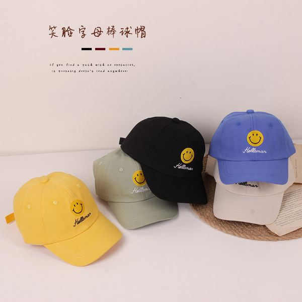 korean version smiling face embroidered children's baseball cap summer sunscreen hat boys and girls, Blue;gray
korean version smiling face embroidered children's baseball cap summer sunscreen hat boys and girls, Blue;gray