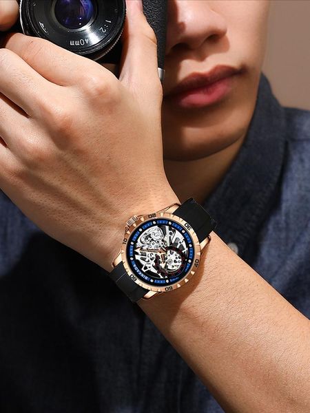 wristwatches authentic fully automatic man mechanical watches waterproof hollow out fashion luminous silicone strap men's watch, Slivery;brown
wristwatches authentic fully automatic man mechanical watches waterproof hollow out fashion luminous silicone strap men's watch, Slivery;brown