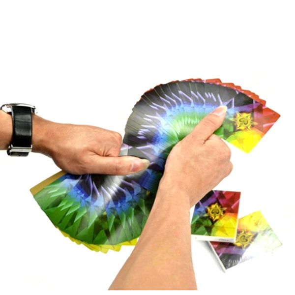 New Magic Poker Rainbow Poker Thin Cards Of Fanning and Manipulation 4 Way Changing Color Stage Magic Tricks Magic Props
New Magic Poker Rainbow Poker Thin Cards Of Fanning and Manipulation 4 Way Changing Color Stage Magic Tricks Magic Props