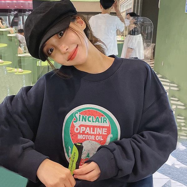 women's jackets korean oversized hoodies chic nightgown playful autumn around the neck cartoon letter design impression long sleeve swe, Black;brown
women's jackets korean oversized hoodies chic nightgown playful autumn around the neck cartoon letter design impression long sleeve swe, Black;brown