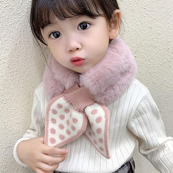 scarves 2021 winter scarf for girls baby plush thick children neckerchief faux fur kids dot pattern patchwork neck warmer, Blue;gray
scarves 2021 winter scarf for girls baby plush thick children neckerchief faux fur kids dot pattern patchwork neck warmer, Blue;gray