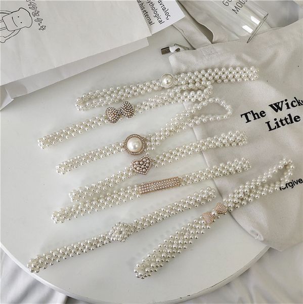 dress decoration belt women's thin korean fashion pearl waist chain with skirt summer simple versatile beaded elastic, Silver
dress decoration belt women's thin korean fashion pearl waist chain with skirt summer simple versatile beaded elastic, Silver