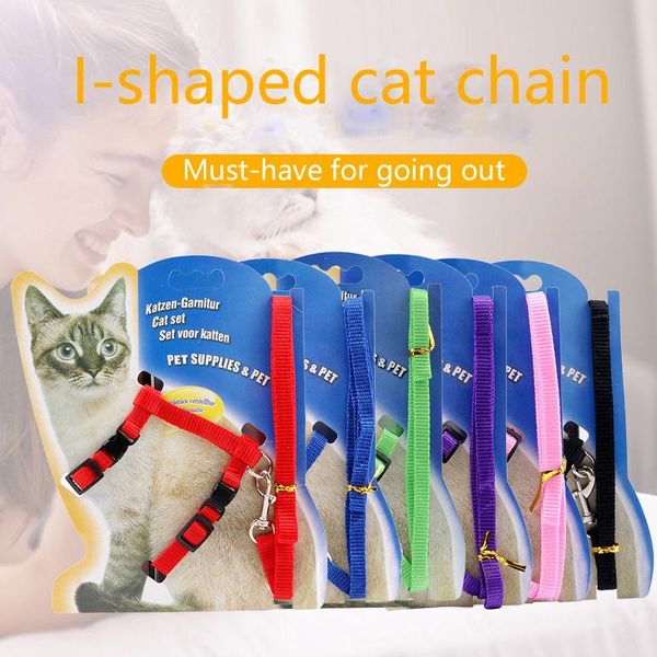 cat collars & leads 6 colors available fashion simple pure color pet leash i-shaped walking pets chest harness cats chain
cat collars & leads 6 colors available fashion simple pure color pet leash i-shaped walking pets chest harness cats chain