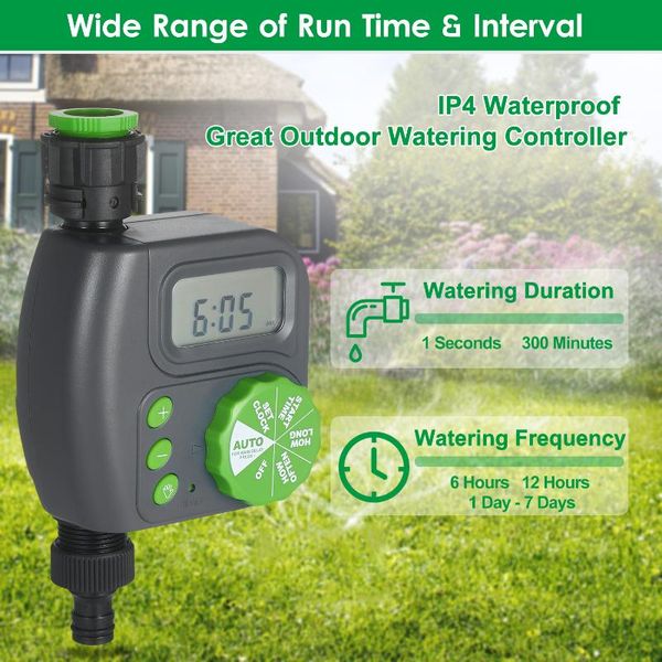 digital irrigation regulator timer garden watering controller programmable single-outlet hose faucet for equipments
digital irrigation regulator timer garden watering controller programmable single-outlet hose faucet for equipments