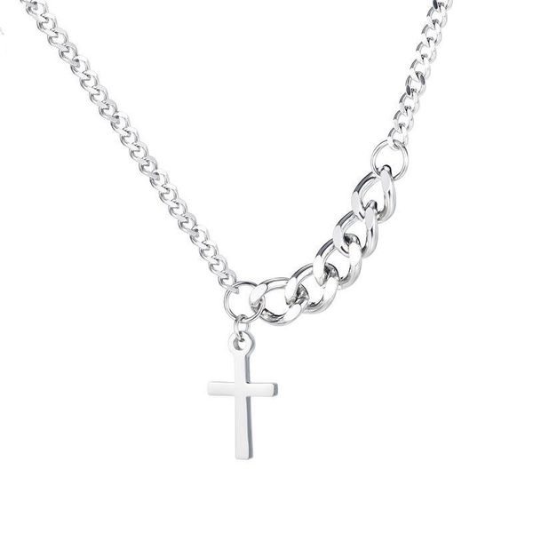 pendant necklaces voerynt simple fashion double sided cross silver color girl short chain jewelry for women op053
pendant necklaces voerynt simple fashion double sided cross silver color girl short chain jewelry for women op053