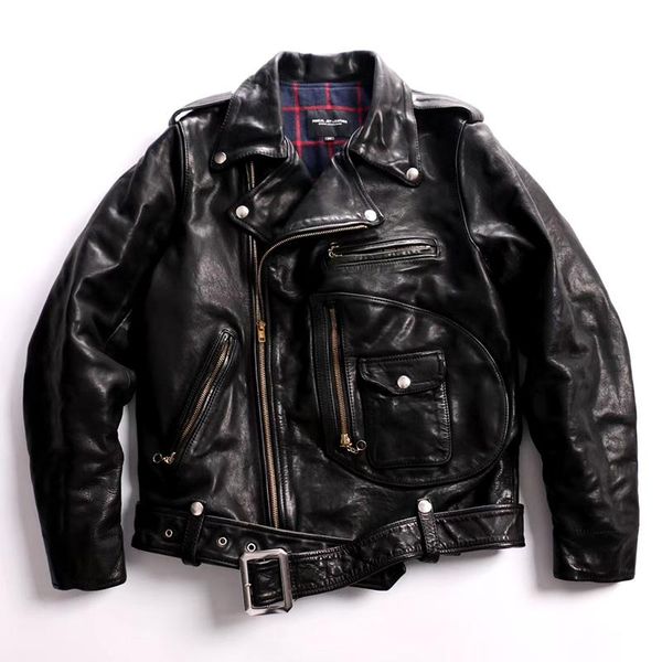 men's leather & faux j22 read description asian size super genuine horse jacket slim classic horsehide stylish rider, Black
men's leather & faux j22 read description asian size super genuine horse jacket slim classic horsehide stylish rider, Black