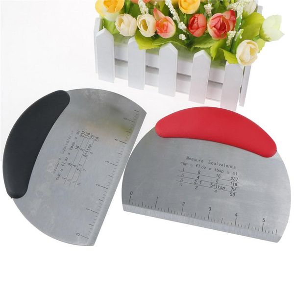 1pcs stainless steel dough cutter scraper spatula bread knife with measurement baking tools & pastry
1pcs stainless steel dough cutter scraper spatula bread knife with measurement baking tools & pastry