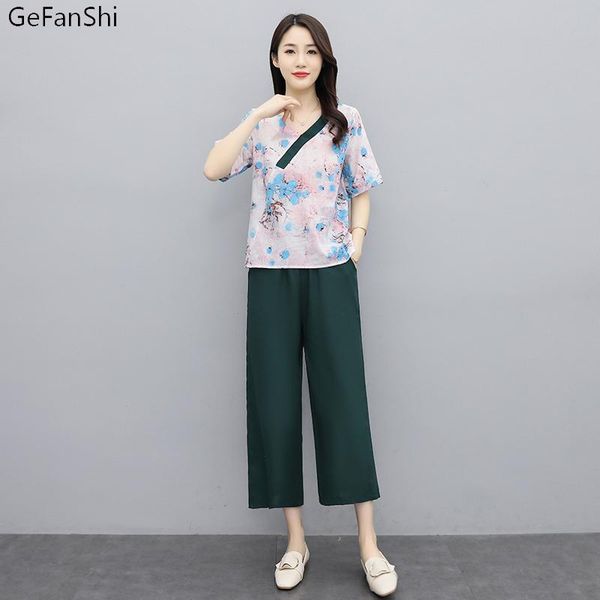 women's tracksuits 2021 summer women 2pcs floral blouse+pants office lady two pieces set casual loose fashion and trousers sets, Gray
women's tracksuits 2021 summer women 2pcs floral blouse+pants office lady two pieces set casual loose fashion and trousers sets, Gray