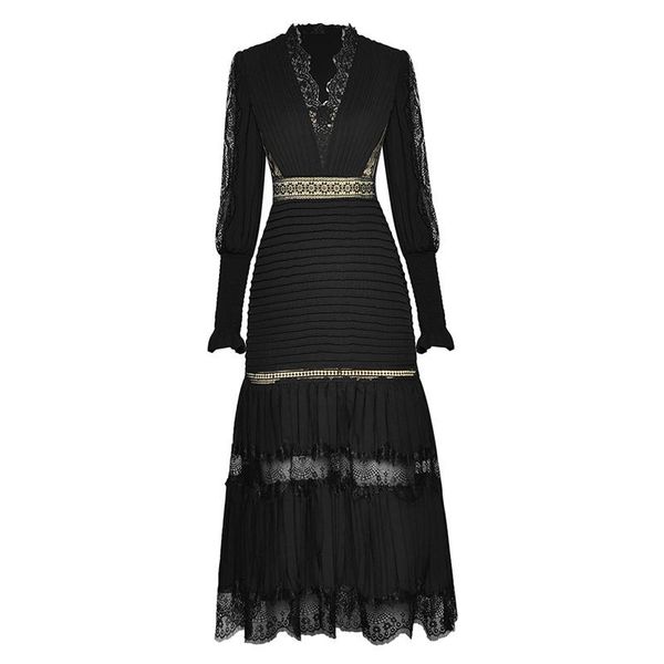 casual dresses est vogue nice designer runway dress women's long sleeve lace fringed lantern hollow pleated, Black;gray
casual dresses est vogue nice designer runway dress women's long sleeve lace fringed lantern hollow pleated, Black;gray
