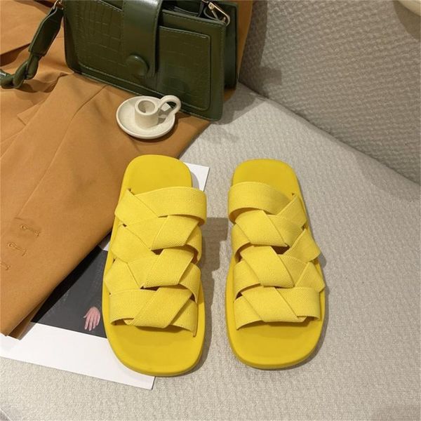 slippers summer women's outside wear style flat-bottomed fashion woven lazy beach sandals women, Black
slippers summer women's outside wear style flat-bottomed fashion woven lazy beach sandals women, Black