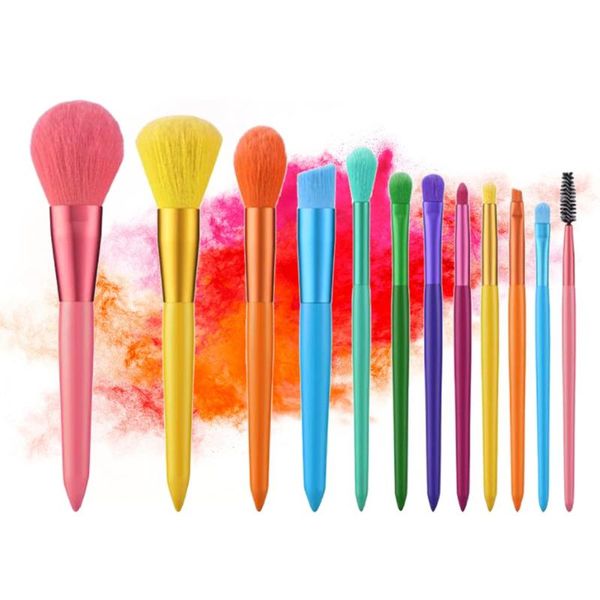 makeup brushes 12 pcs rainbow color mixing brush set foundation face blending blush brow eye shadow tools
makeup brushes 12 pcs rainbow color mixing brush set foundation face blending blush brow eye shadow tools
