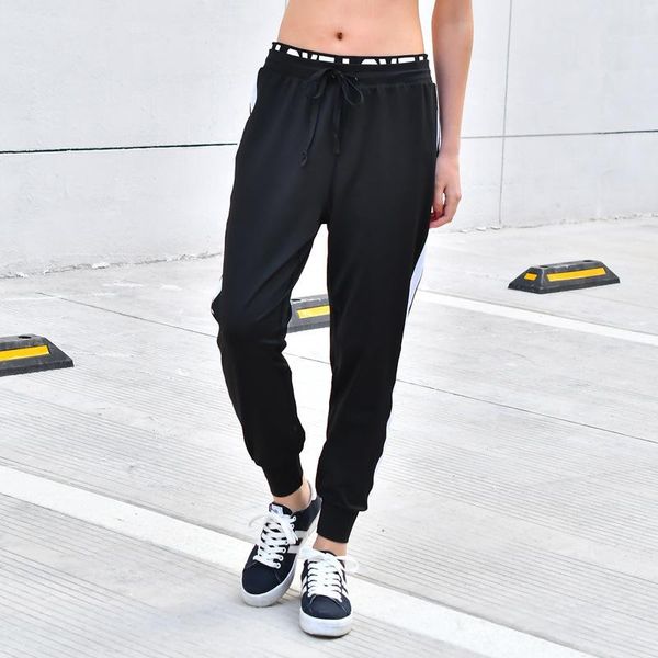 women's pants & capris elastic speed dry harlan sports loose little foot lady running fitness trousers, Black;white
women's pants & capris elastic speed dry harlan sports loose little foot lady running fitness trousers, Black;white