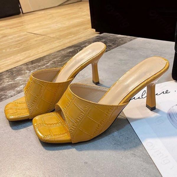 women square open toe thin high heels slides fashion pumps party slip on gladiator style slippers mules shoes 35-43, Black
women square open toe thin high heels slides fashion pumps party slip on gladiator style slippers mules shoes 35-43, Black